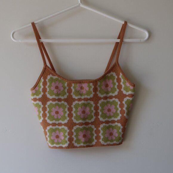 Pacsun Floral Crop Top - Picture 1 of 3